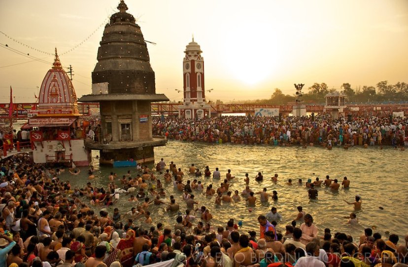 every 12 years haridwar hosts the kumbh mela