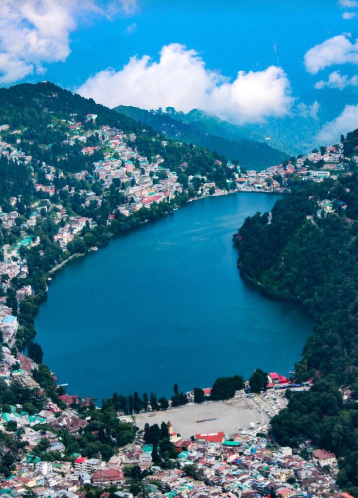 The view of nainital uttrakhand the lake district