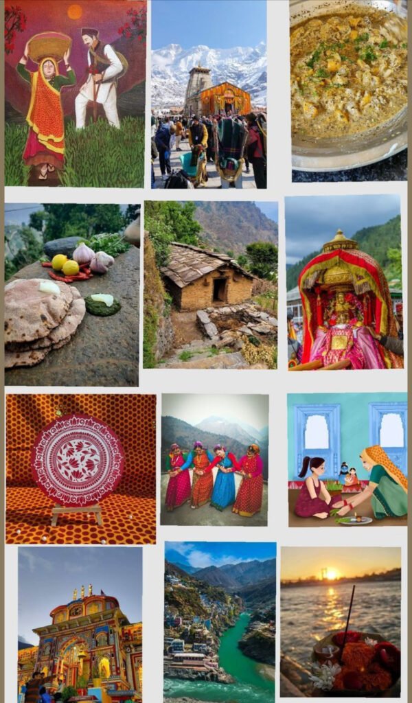 Particular image shows the culture of Uttrakhand