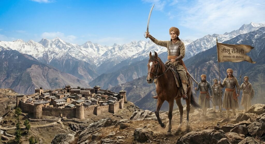 warrior fight attack image teelu rauteli warrior of uttarakhand